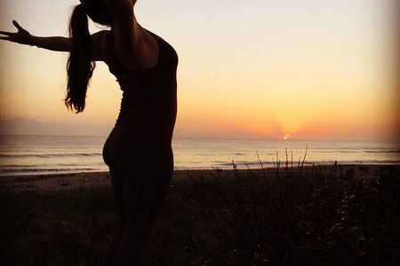 Jenna Lomazzo at sunrise in Florida