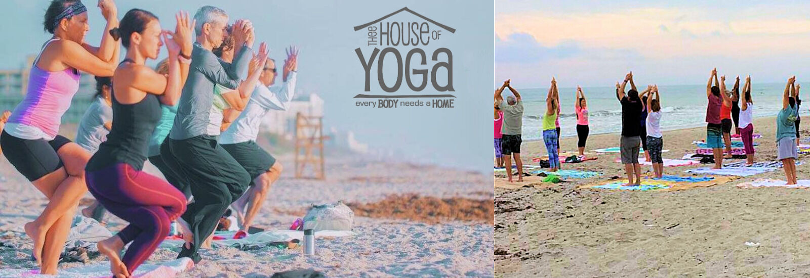 Beach Yoga Classes at Indialantic Beach by Melbourne, Florida